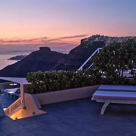 With View In The Heart Of Santorini