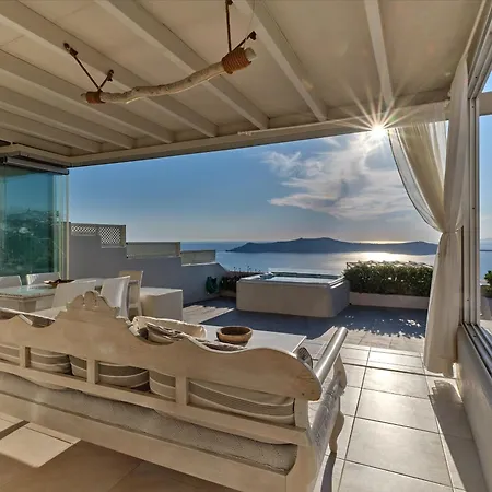 With View In The Heart Of Santorini